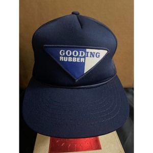 Vintage Gooding Rubber‎ Snapback Adjustable Mesh Trucker Hat